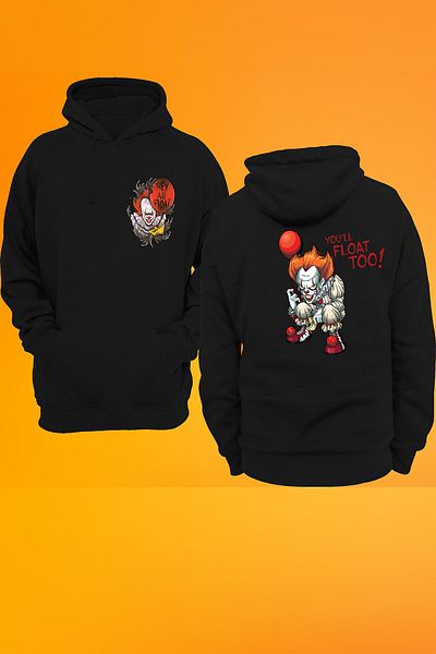 remonz Φούτερ με κουκούλα με στάμπα Penny Wise You'll Float