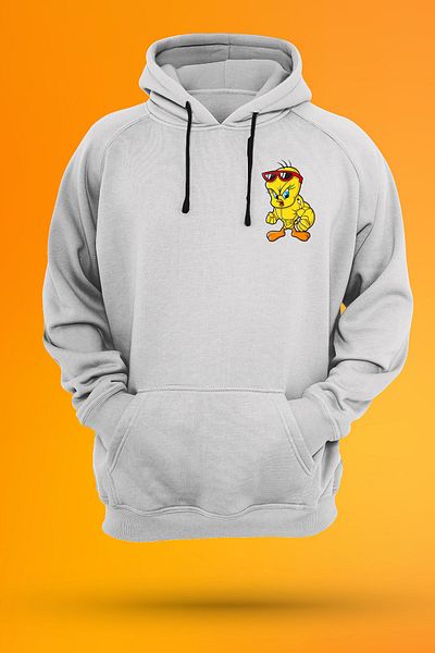 remonz Φούτερ με κουκούλα Monster Tweety με στάμπα χωρίς φερμουάρ