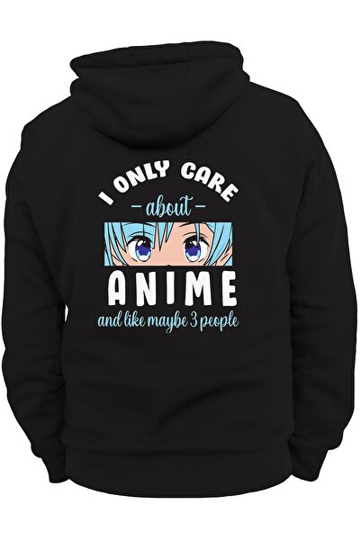 remonz Text Anime imprimat pe spate, 100% bumbac, 3 fire. Hanorac foarte gros...