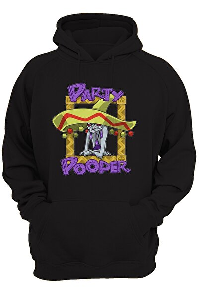 remonz Party Pooper με στάμπα, 100% βαμβάκι, 3 κλωστές. Ανυψωμένο, Fleece Εσωτερικά, Πολύ Χοντρό Hoodie