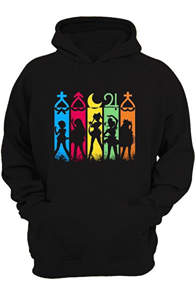 remonz Sailor Moon με στάμπα μπροστά, 100% βαμβάκι, 3 κλωστές. Ανυψωμένο, Πλή...