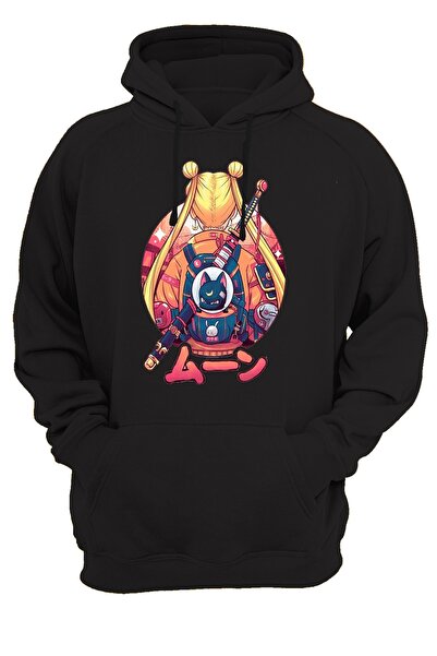 remonz Sailor Moon Printed 3 Ipl. Hanorac din lână înălțat, gros (600 gr.).
