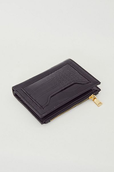 ALTUDA Women's Square Pattern Wallet Black
