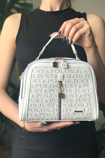 Just Polo Long Strap Monogram Leather Special Series Women's Shoulder Bag