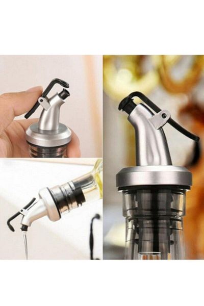 AKDAG HOME 3 Pieces Capped Bottle Tip Serving Apparatus Dropper Oil Can Stopper Cork