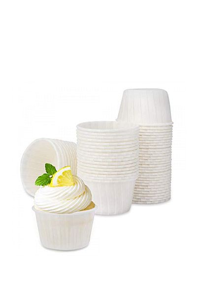 Trend Hediye Sepeti 25-Piece White Cupcake Mold Cake Capsule Muffin Cake Mold
