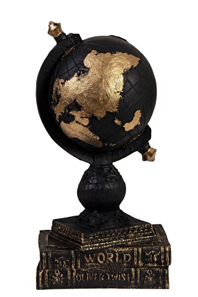 SNM Home Decoration -dekoratif Kitaplı Dünya Küre Atlas Heykeli