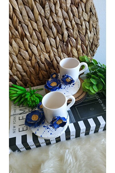 evdeki atölyem 2 Li Tasarım Kahve Fincanı Seti