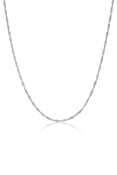 Zanaatsilver 925 Ayar Gümüş Singapur Model Zincir