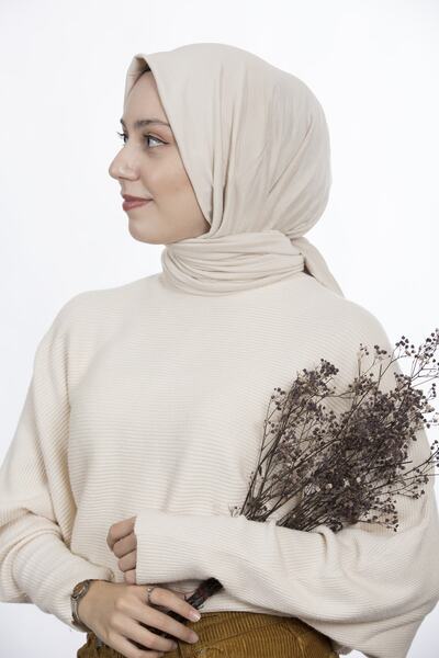 Diella Luxury Combed Cotton Shawl - Lycra