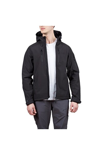Alpinist Palton de exterior pentru bărbați Peak Softshell, negru