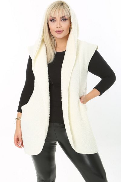 tarzımsüper Large Size New Season Warm Plush Vest Zippered 2