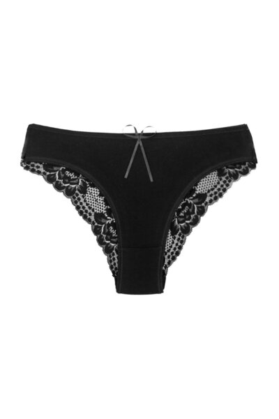 Zena Chiloți de damă din bumbac din dantelă din 3 piese