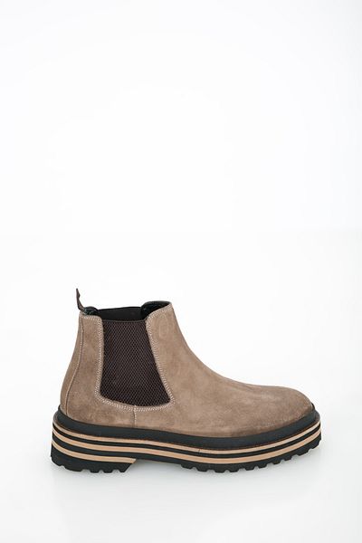 GERARDO AYAKKABI Men's Mink Chelsea Suede Leather Boots