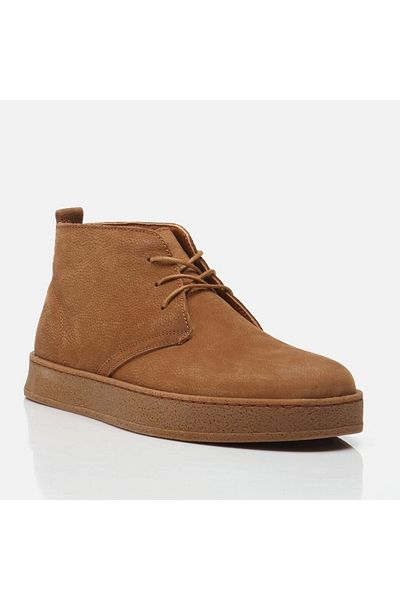 Hotiç Genuine Leather Tan Men's Casual Boots