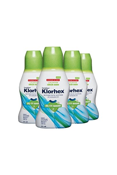 Dentasave Klorhex Günlük Bakım Ağız Çalkalama Suyu 300 Ml X 4