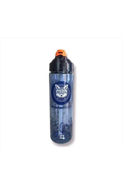 Gıpta Amazon Tritan Flask with Straw 600ml - Navy Blue