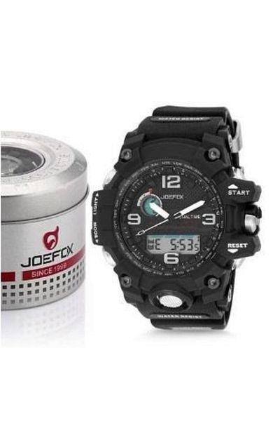 Joefox Analog Digital Men's Wristwatch Black