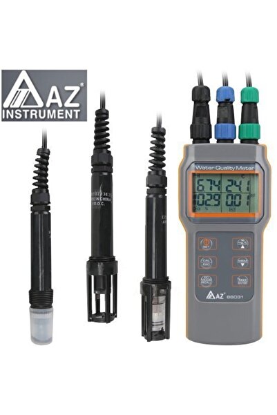 az instrument Az 86031 Çoklu Su Kalite Ölçüm Seti (ph, Iletkenlik, Tuzluluk, ...