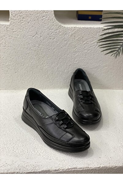 Forelli Fiara 21317 Orthopedic Genuine Leather Shoes with Elastics