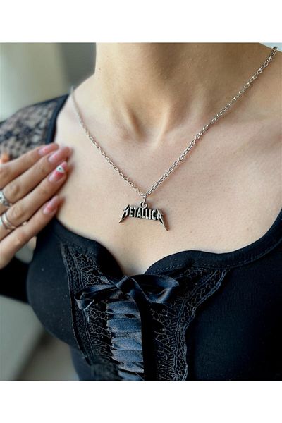 Touz Ery Metallica Logo Design Necklace
