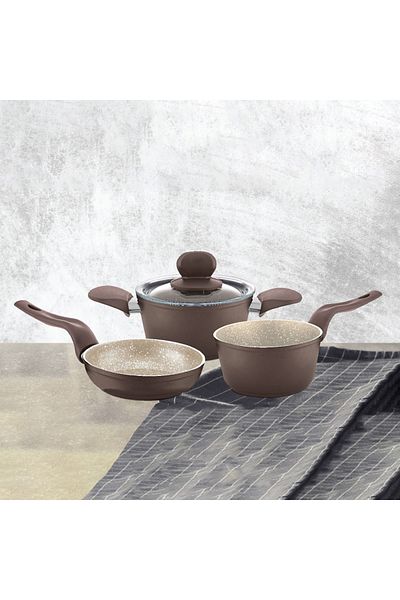 Leydi Granite 4 Piece Mini Cookware Set
