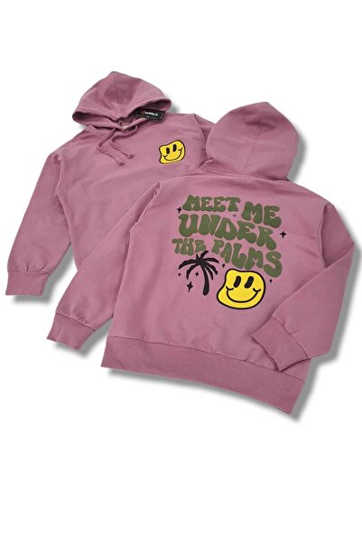 BOBBY JR KİDSWEAR Κοριτσίστικο φούτερ με ανάγλυφο σχέδιο με τύπωμα oversized ...