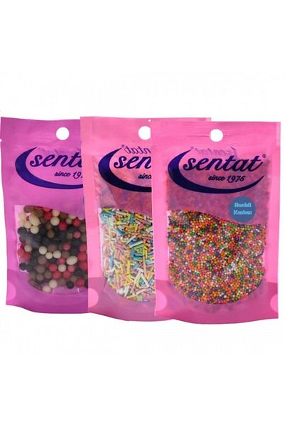 sentat Granular Candy Cake Decorations - Capacas Colored Chocolate Beads