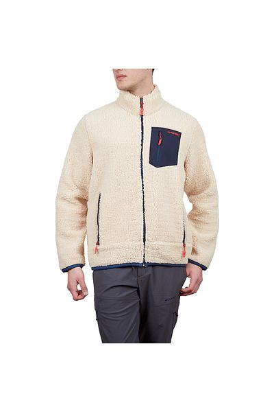 Alpinist Plus Teddy Men's Fleece Jacket Ecru
