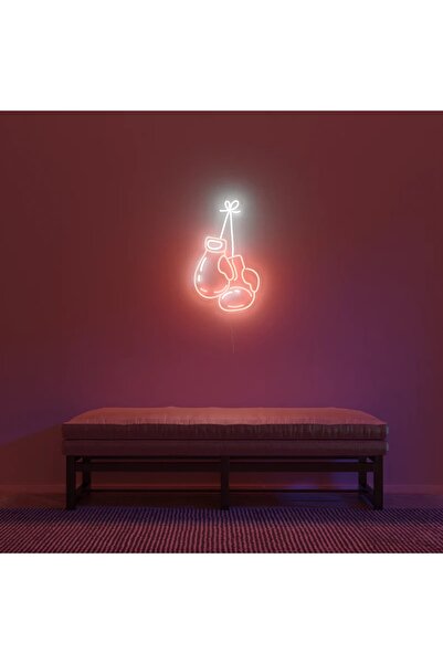 dekoraven Boks Eldiveni Neon Tabela Neon Yazı Dekoratif Aydınlatma Ve Gece La...