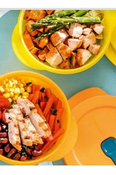 Tupperware Set of 3 Micro Containers - Microwave Container