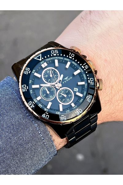FERRO Ns.f408-a1 Inner Functions Active Chronograph 30 Mt Water Resistant Men's Wristwatch