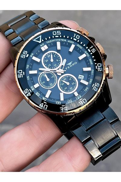 FERRO Ns.f408-a1 Inner Functions Active Chronograph 30 Mt Water Resistant Men's Wristwatch