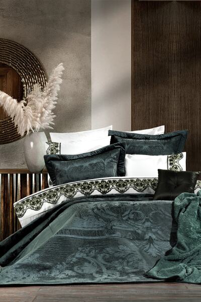 ZEBRACASA Nora Yeşil 11 Piece Dowry Set