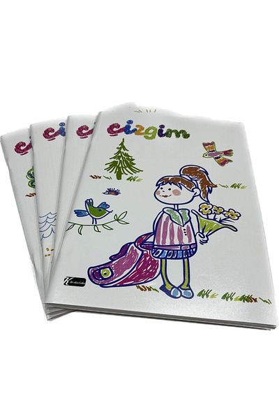 Keskin My Line A4 56 coli Copertă PP cu sârmă Cusătură Quad Set caiete școlare
