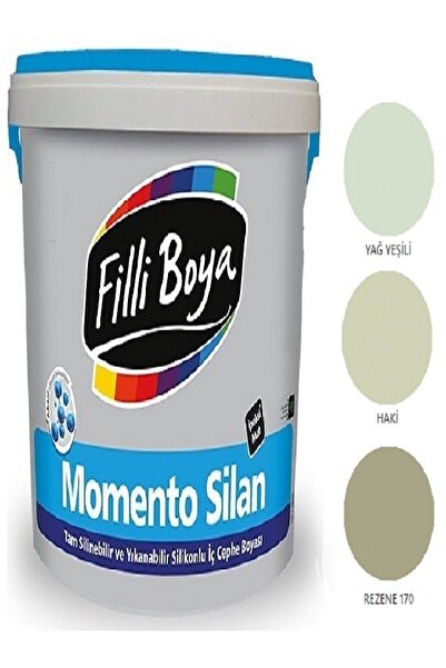 Filli Boya Momento Silan Tam Silinebilir Yıkanabilir Silikonlu Ipek Mat Boya 2,5lt (yağ Yeşili)