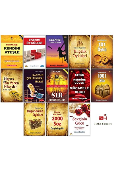 Tutku Yayınevi Cengiz Erşahin Seti - 13 Kitap - Kişisel Gelişim, Başarı, Moti...
