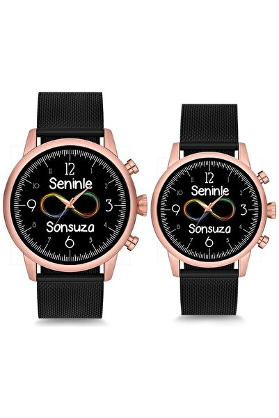 Kubbehan عزيزي الساعات معك إلى الأبد إنفينيتي زوجين ساعة اليد