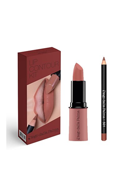 diego dalla palma Lip Contour Kit Lipstick 501 + Dudak Kalemi 501 - Get Naked