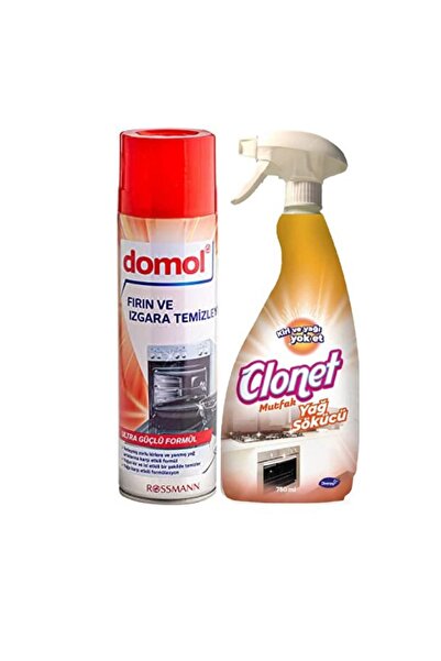DOMOL Fırın Ve Izgara Temizleyici Köpük 500 ml Diversey Clonet Mutfak Yağ Sök...