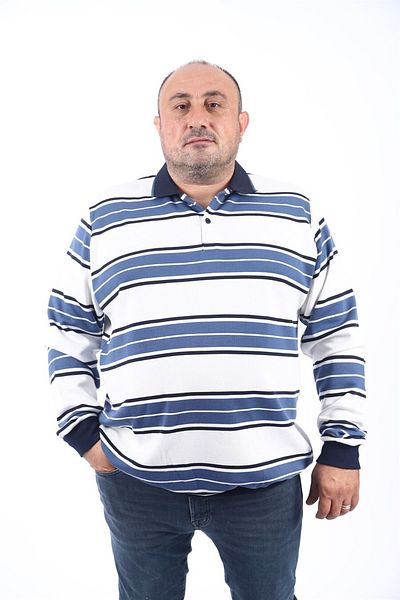 MocGrande Ανδρικό φούτερ Thessaloniki με λαιμόκοψη μεγάλου μεγέθους 22405