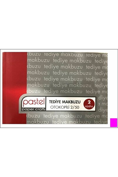 Pastel Tediye Makbuzu 14x20 Cm Boyutunda A5 Otokopili 2 Nüsha 50 Asıl 50 Sure...