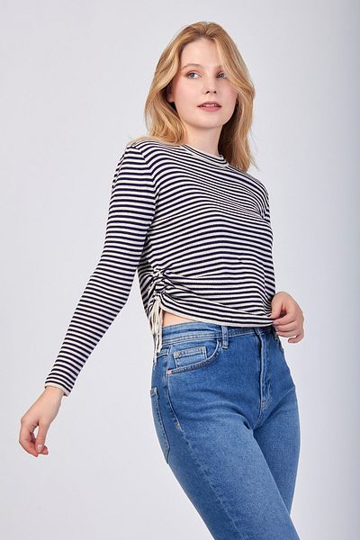 Volanlı Knitwear Crew Neck