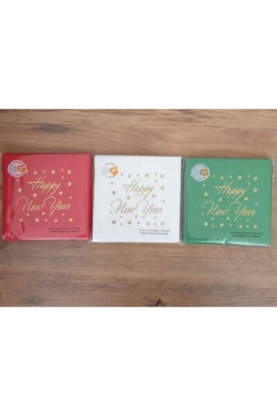 MFM منديل ورقي مكتوب عليه حفلة رأس السنة الجديدة