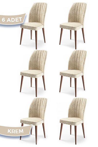 Canisa Concept Etra Serisi Ahşap Gürgen Ayaklı 1.sınıf 6 Adet Sandalye / Renk...