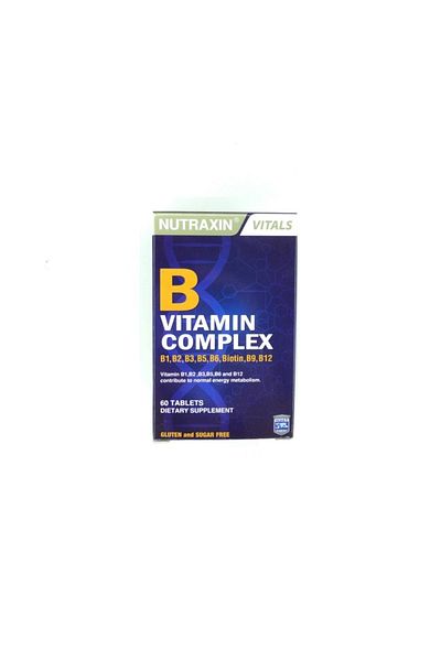 Nutraxin Vitamin B Complex - 60 Tablets Food Supplement