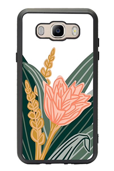 Spoyi حافظة هاتف سامسونج J7 (2016) بتصميم قرنفل أبيض لامع