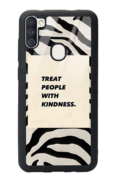 Spoyi Samsung A11 Zebra Motto Tasarımlı Glossy Telefon Kılıfı