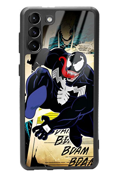 Spoyi حافظة هاتف سامسونج S-21 بلس بتصميم فينوم لامع