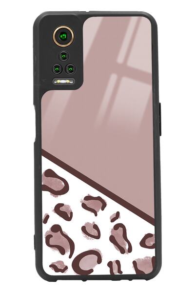 Spoyi General Mobile Gm 22 Pro Kahve Leopar Tasarımlı Glossy Telefon Kılıfı